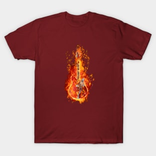 Electric Fire Guitar T-Shirt